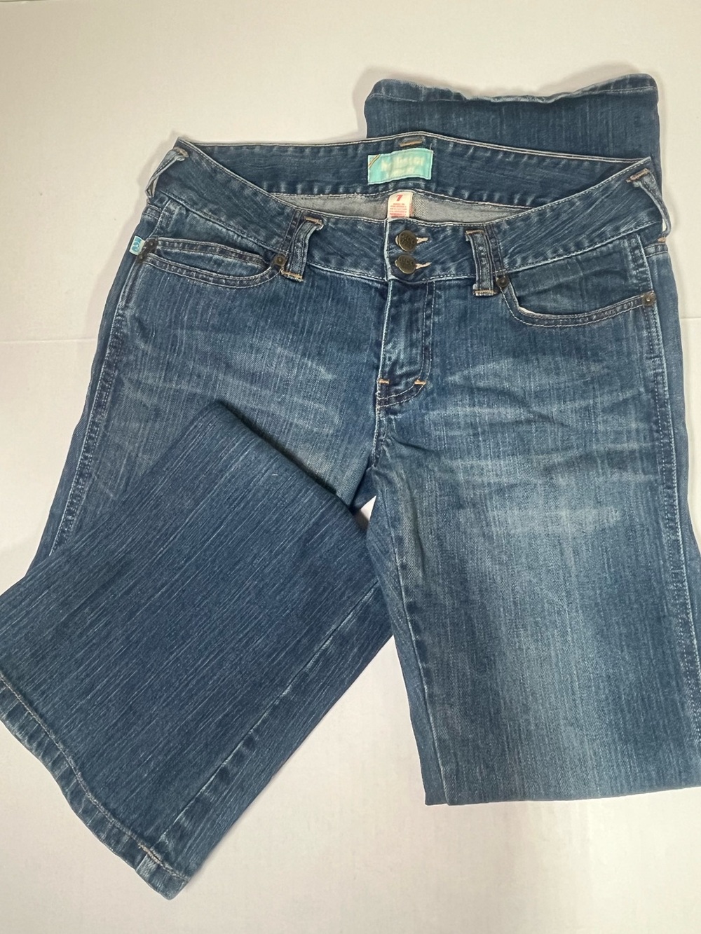 Hollister Women's Dark Blue Low Rise Flare Bootcut Jeans VTG